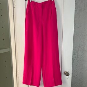 Zara Wide Leg Pants in Hot Pink